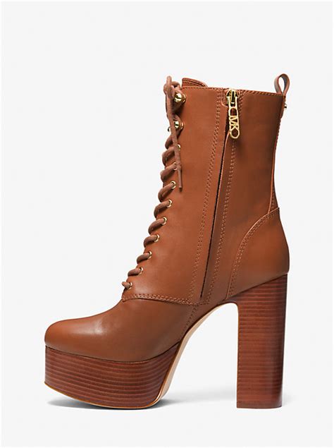 michael kors natasha leather platform boot|Natasha Leather Platform Boot .